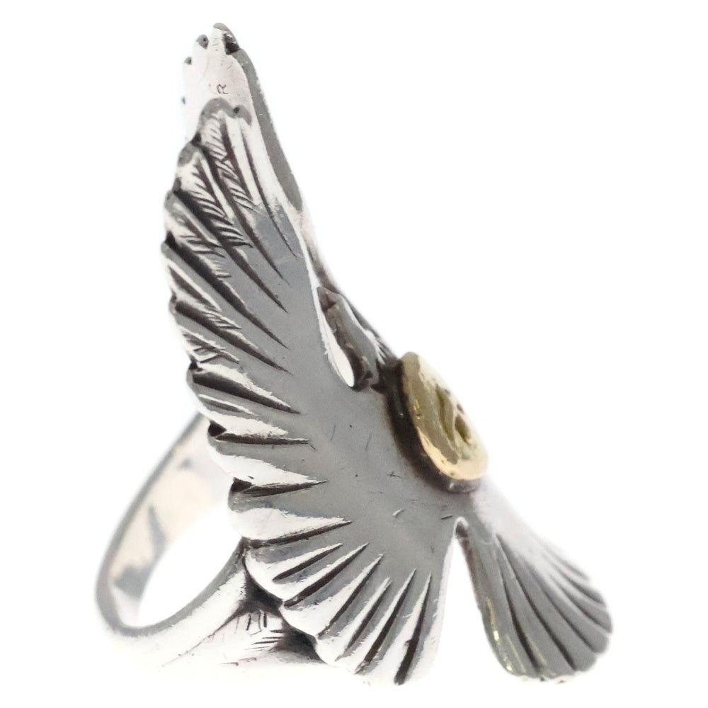 goro's(ゴローズ) K18付きイーグルリング シルバー/ゴールド BGA136