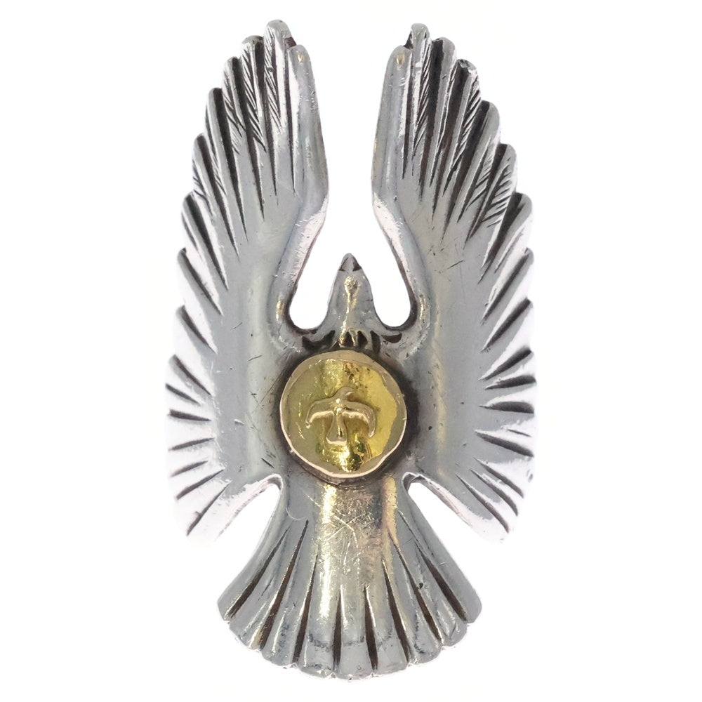 goro's(ゴローズ) K18付きイーグルリング シルバー/ゴールド BGA136