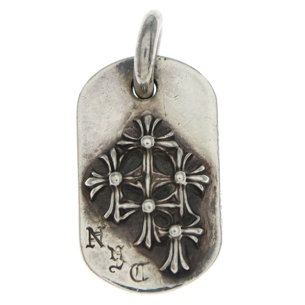 CHROME HEARTS(クロムハーツ) RAISED DOGTAG レイズドドッグタグ NYC限定 ネックレストップ シルバー