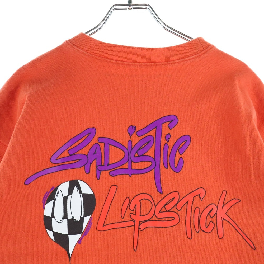 CHROME HEARTS(クロムハーツ) 23SS×MATTY BOY SPARK THE HEART SWTSHRT マッティボーイ プロスパーク ザ ハート プリントクルーネックスウェットトレーナー レッド