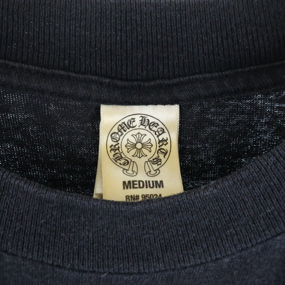 CHROME HEARTS(クロムハーツ) CH PLUS LS TOKYO Limited 東京限定 CHプラスプリントポケット長袖Tシャツ ブラック