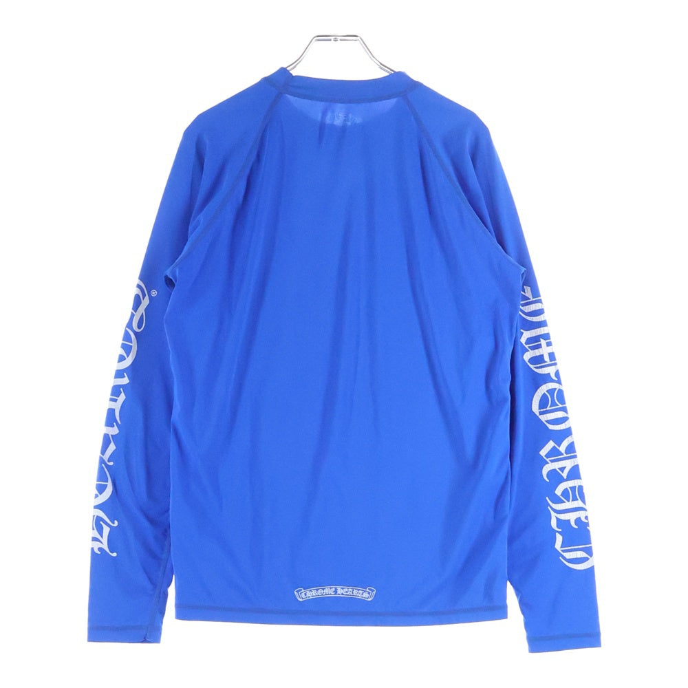 CHROME HEARTS(クロムハーツ) LASH GUARD ホースシュープリントラッシュガード長袖Tシャツ ブルー