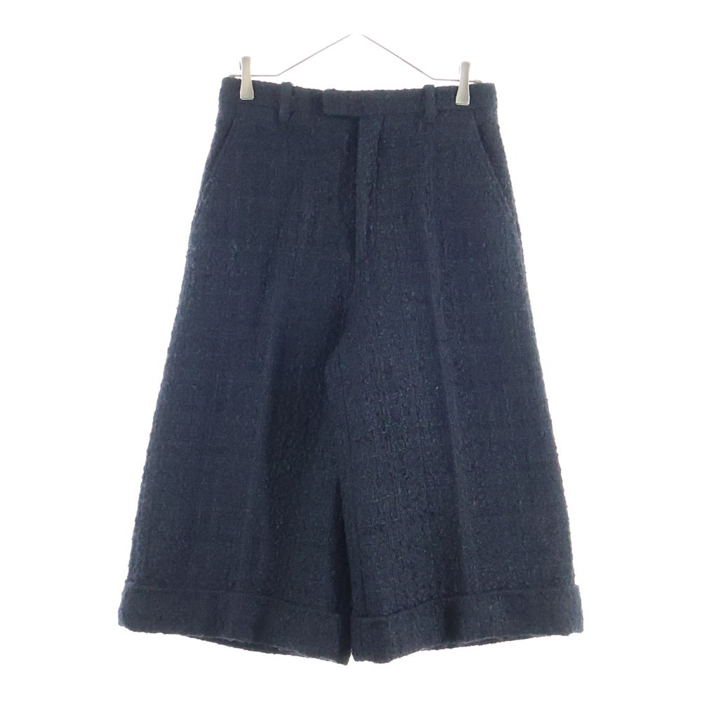 GUCCI(グッチ) 22AW Exquisite Gucci ツイードウールバミューダショーツ ハーフパンツ 718365 ZAKF9 ブラック