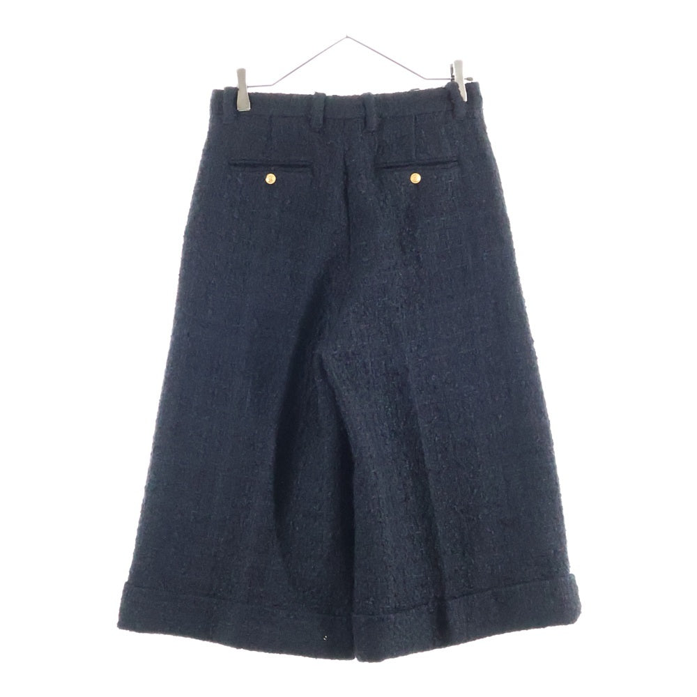 GUCCI(グッチ) 22AW Exquisite Gucci ツイードウールバミューダショーツ ハーフパンツ 718365 ZAKF9 ブラック
