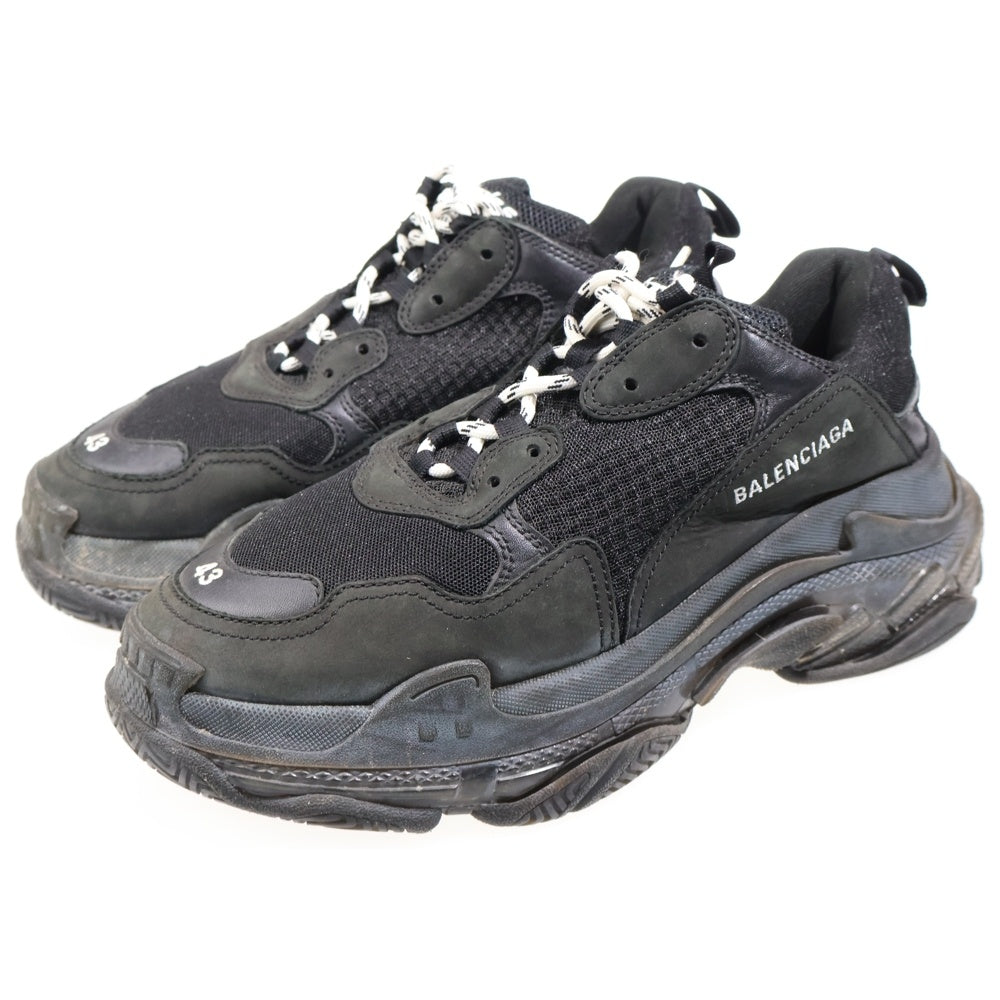 BALENCIAGA(バレンシアガ) Triple S トリプルエス クリアソールダッドローカットスニーカー ブラック 541624