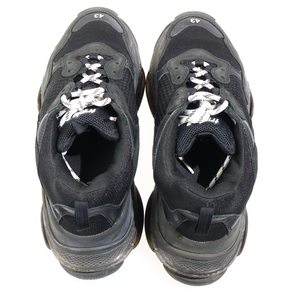 BALENCIAGA(バレンシアガ) Triple S トリプルエス クリアソールダッドローカットスニーカー ブラック 541624