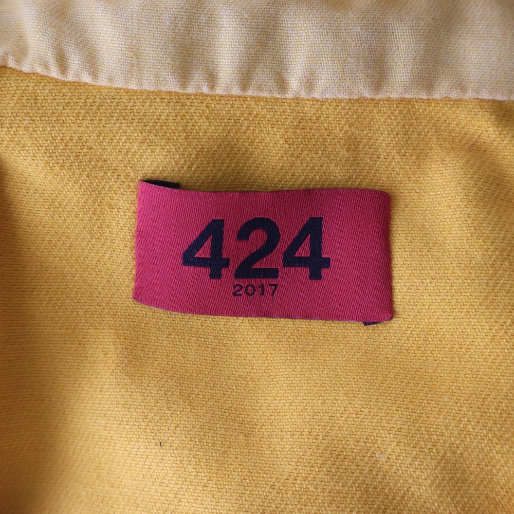 424(フォートゥーフォー) デニムモッズコートジャケット イエロー