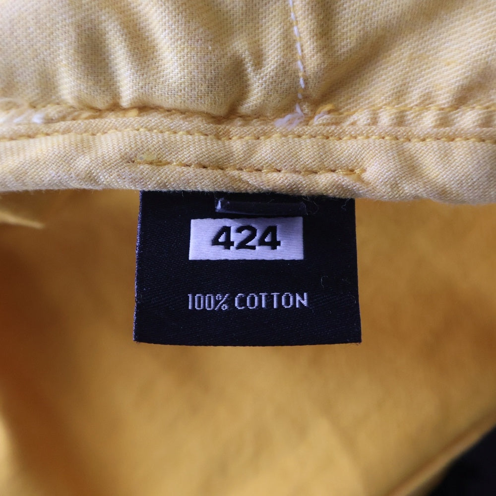 424(フォートゥーフォー) デニムモッズコートジャケット イエロー