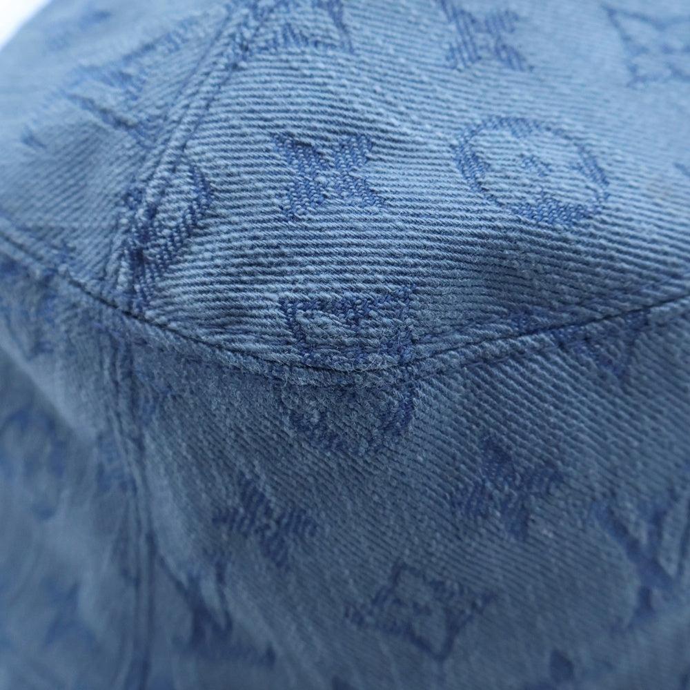 LOUIS VUITTON(ルイヴィトン) 19SS シャポーモノグラムデニムバケットハット 帽子 MP2440 インディゴブルー