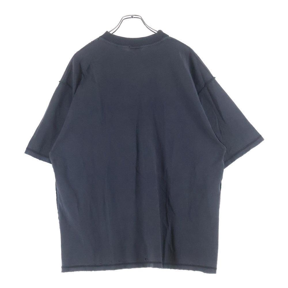 BALENCIAGA(バレンシアガ) 25SS Medium Fit T-Shirt インサイドアウトロゴ半袖Tシャツ 822441 TSVA2 ブラック