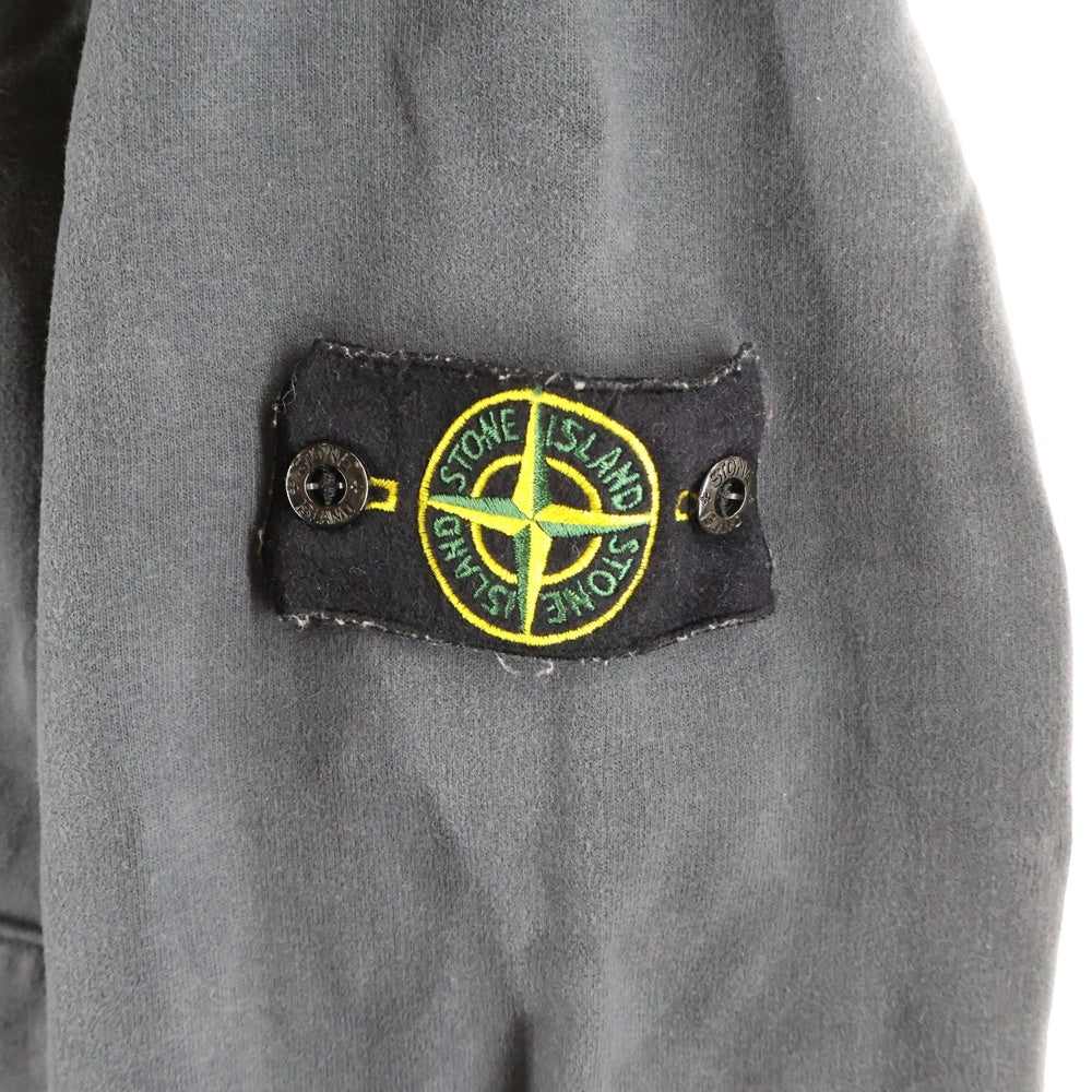 STONE ISLAND(ストーンアイランド) 21AW BRUSHED COTTON FLEECE ブラッシュドパッチプルオーバーパーカー 751564120 グレー