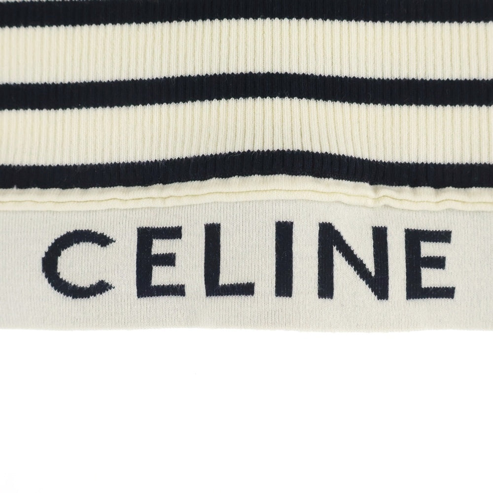 CELINE(セリーヌ) クロップドボーダータンクトップ スポーツトップ 2A220372N ホワイト レディース