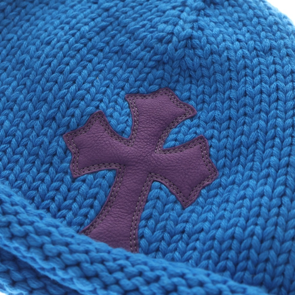 CHROME HEARTS(クロムハーツ) BEANIE CASH クロスパッチ付きカシミアビーニー