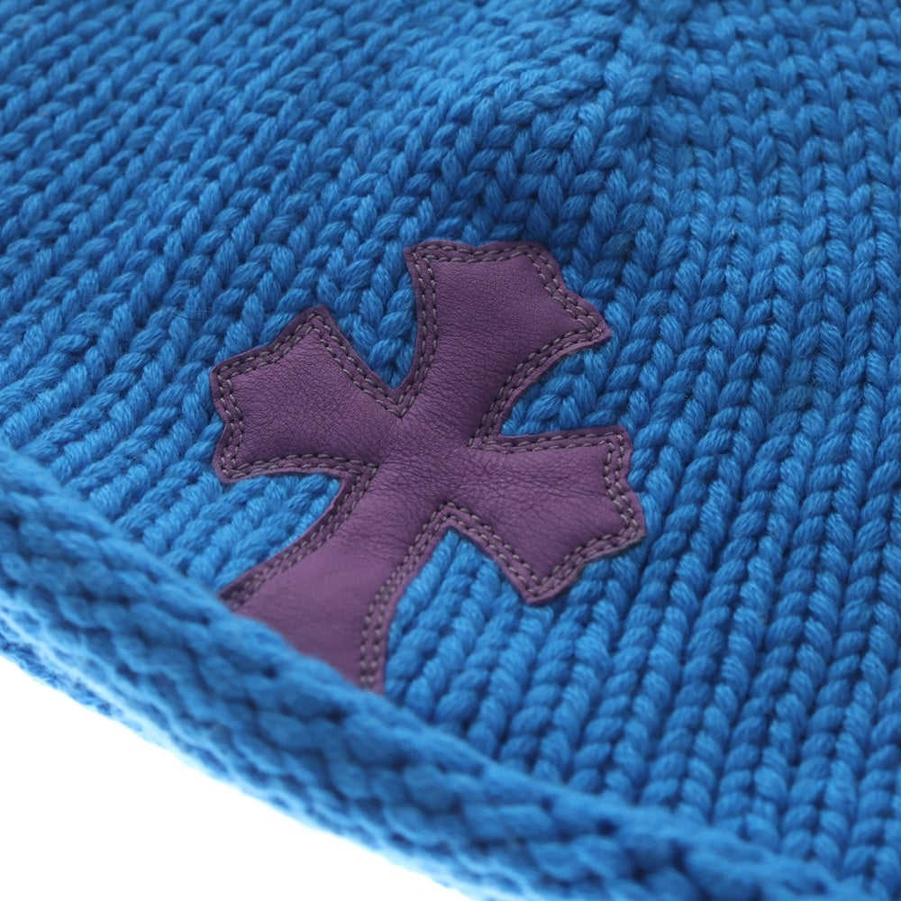 CHROME HEARTS(クロムハーツ) BEANIE CASH クロスパッチ付きカシミアビーニー
