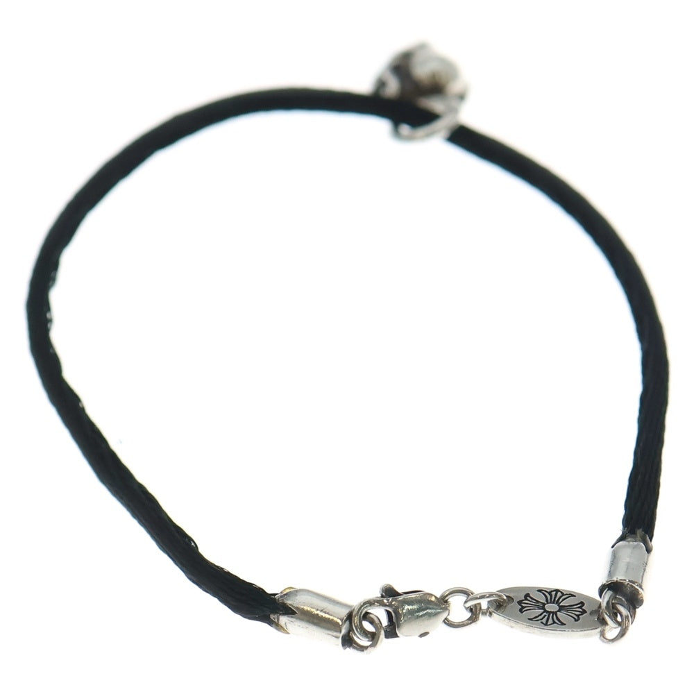 CHROME HEARTS(クロムハーツ) KZ BRACELET STAR KZ ケーゼット ハートスタック シルクブレスレット ブラック/シルバー