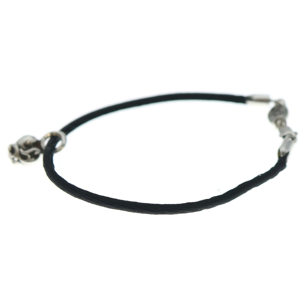 CHROME HEARTS(クロムハーツ) KZ BRACELET STAR KZ ケーゼット ハートスタック シルクブレスレット ブラック/シルバー