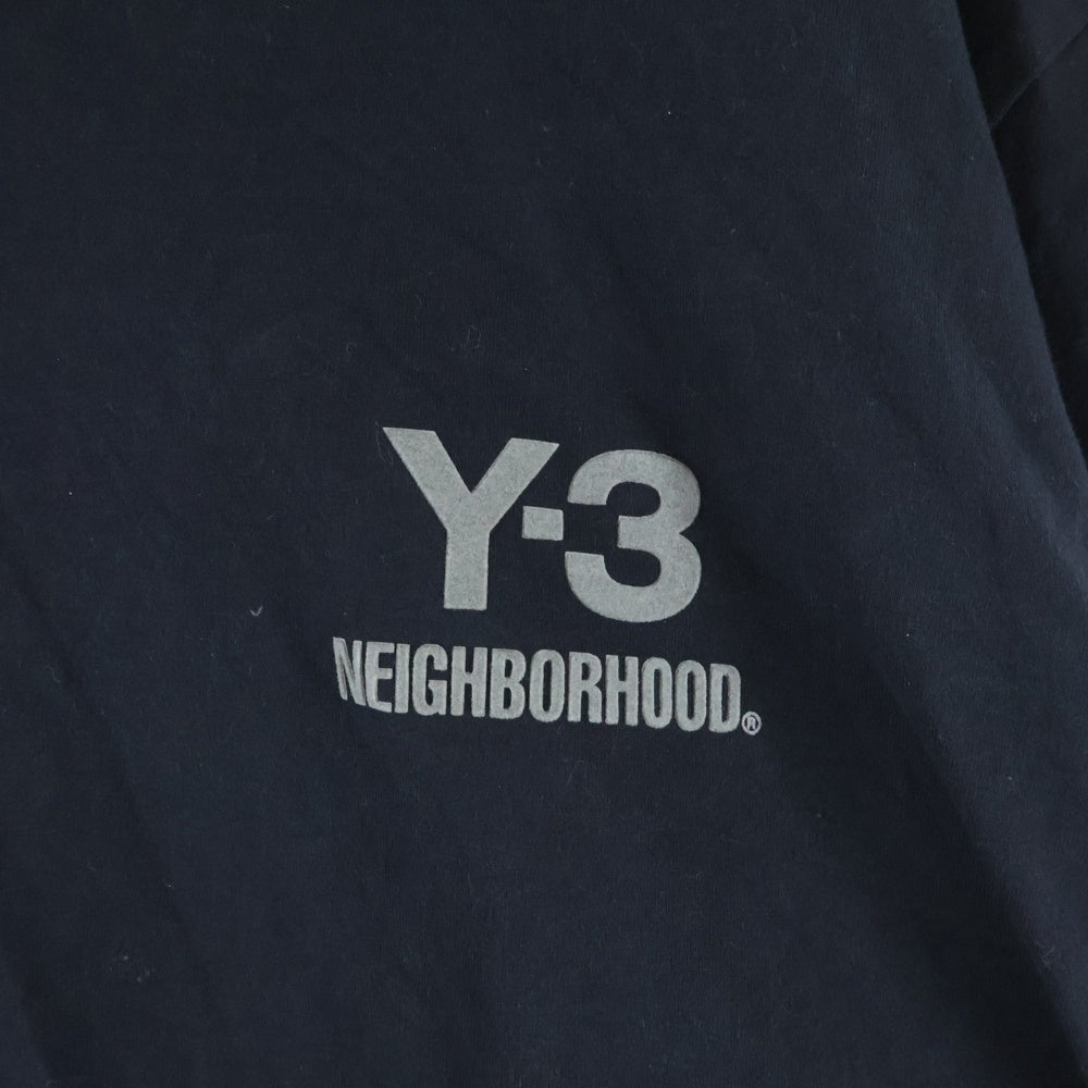 Y-3(ワイスリー) NBHD LOGO LS 半袖Tシャツ ブラック JW7001