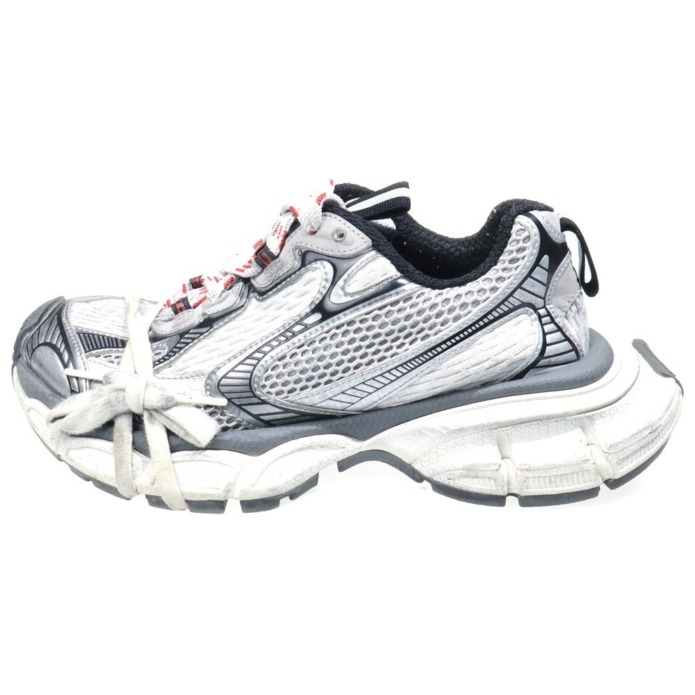 BALENCIAGA(バレンシアガ) 3XL SNEAKER スリーエックスエル ユーズド加工メッシュローカットスニーカー レディース 734731 ホワイト/シルバー