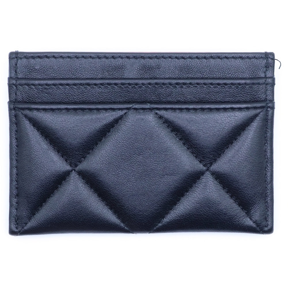 CHANEL(シャネル) シャネル19 CCマーク ラムスキンレザーカードケース AP1167 ブラック