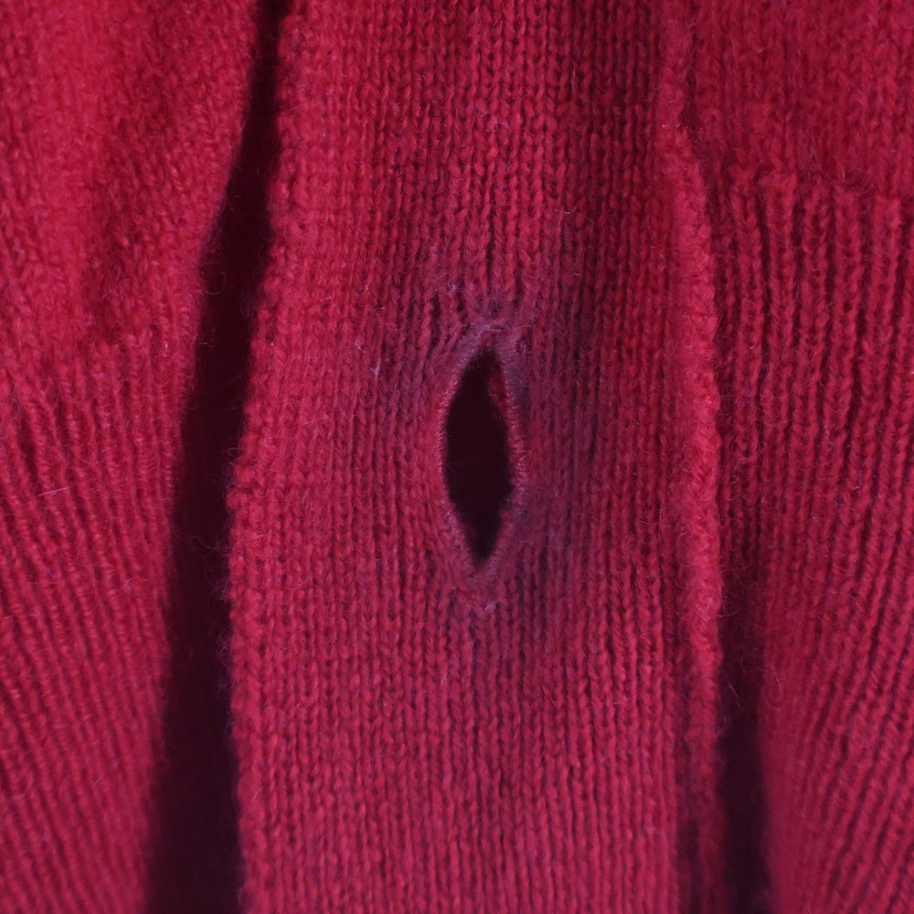 CHROME HEARTS(クロムハーツ) × COMME des GARCONS CASHMERE CARDIGAN クロスボールボタン カシミア ニットカーディガン レッド KP-N001 レディース