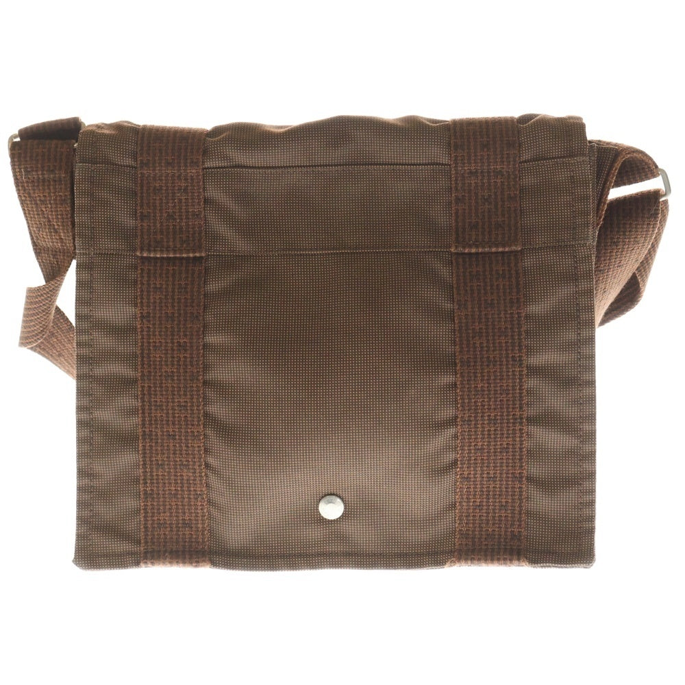 HERMES(エルメス) エールライン バサスPM キャンバスショルダーバッグ ブラウン