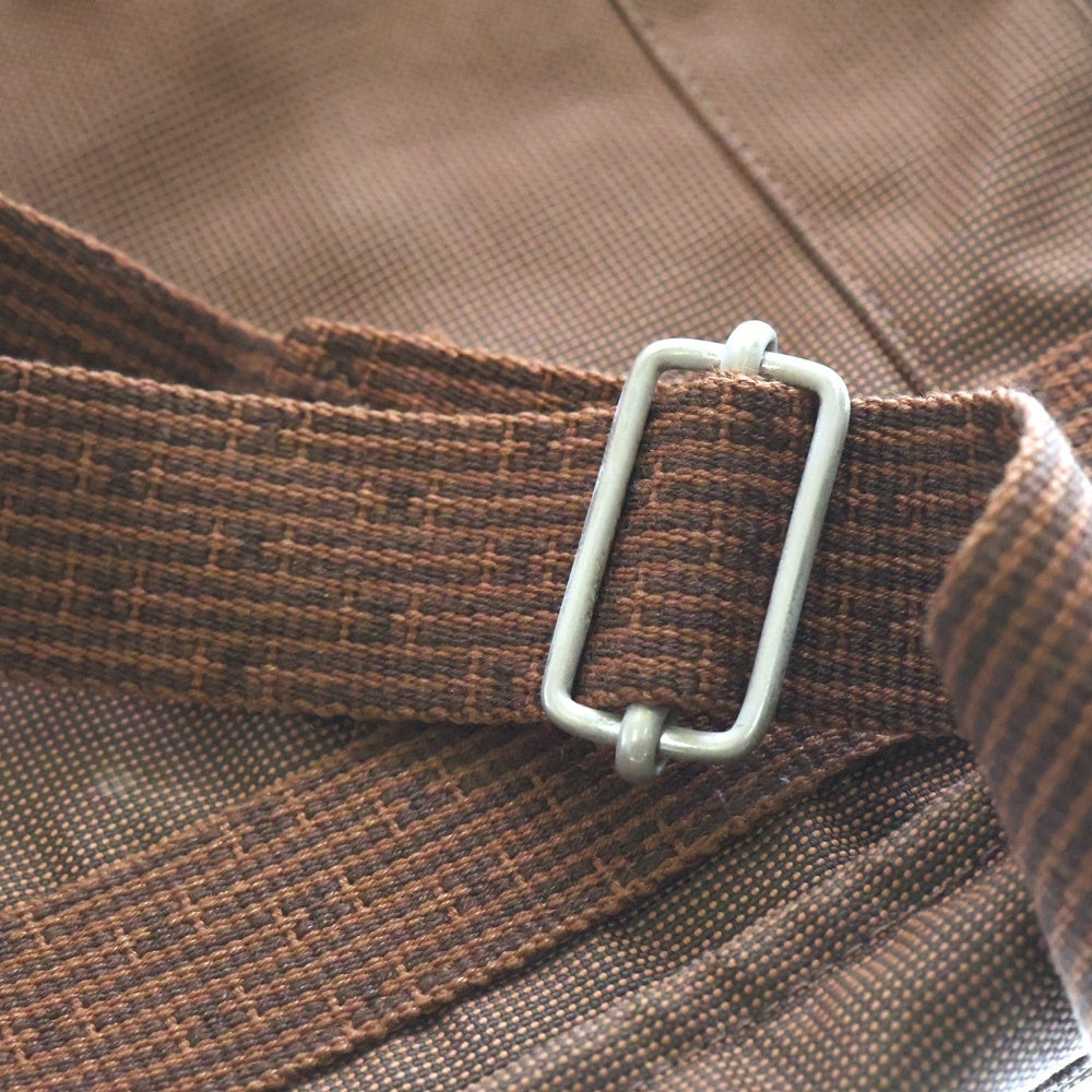 HERMES(エルメス) エールライン バサスPM キャンバスショルダーバッグ ブラウン