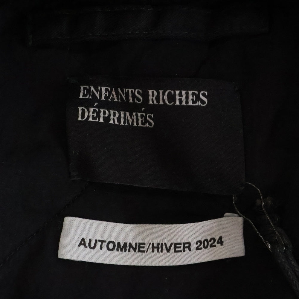 ENFANTS RICHES DEPRIMES(アンファンリッシュデプリメ) 24AW Aktionskunst Bomber Jacket アートプリントデザインボンバージャケット ブラック