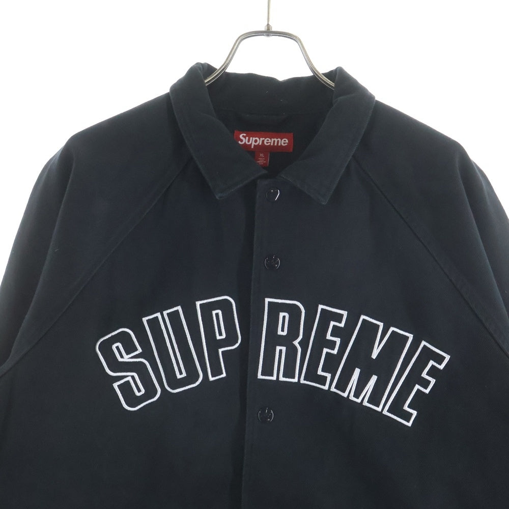 SUPREME(シュプリーム) 24SS ARC Denim Coaches Jacket アーチロゴデニムコーチジャケット ブラック