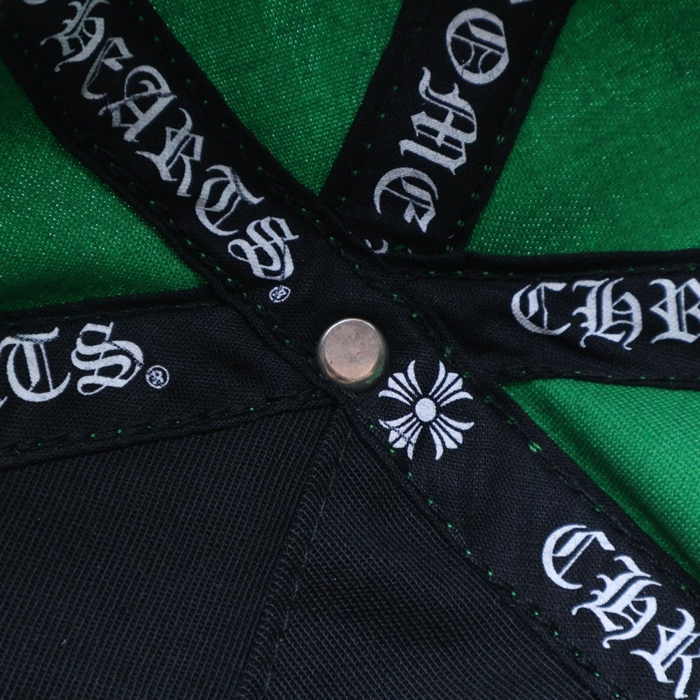 CHROME HEARTS(クロムハーツ) CHロゴ刺繍トラッカーキャップ グリーン/イエロー