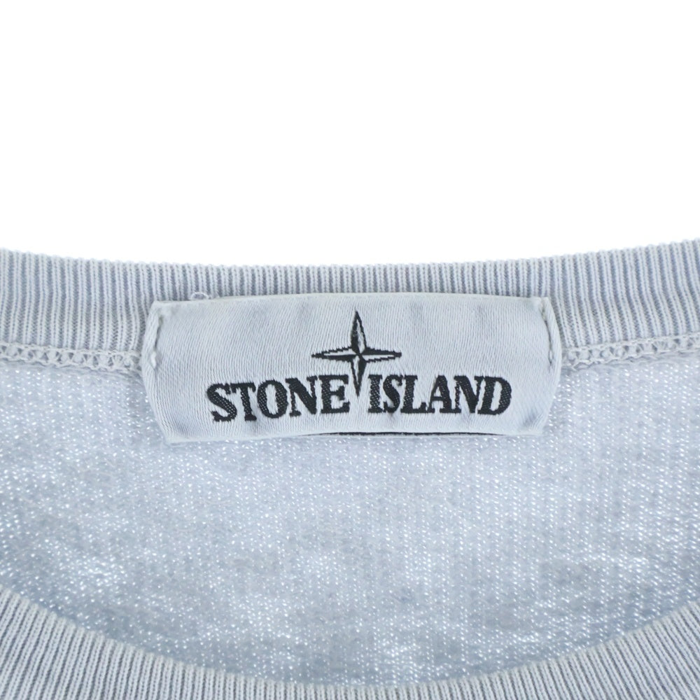 STONE ISLAND(ストーンアイランド) SWEATSHIRT ワッペンウォッシュドスウェットトレーナー 721566060 ブルー
