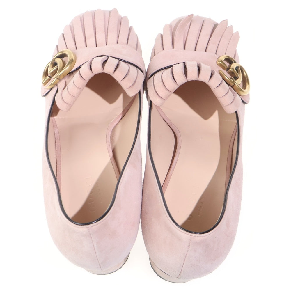 GUCCI(グッチ) GGマーモント タッセルパンプス 408208 ピンク レディース
