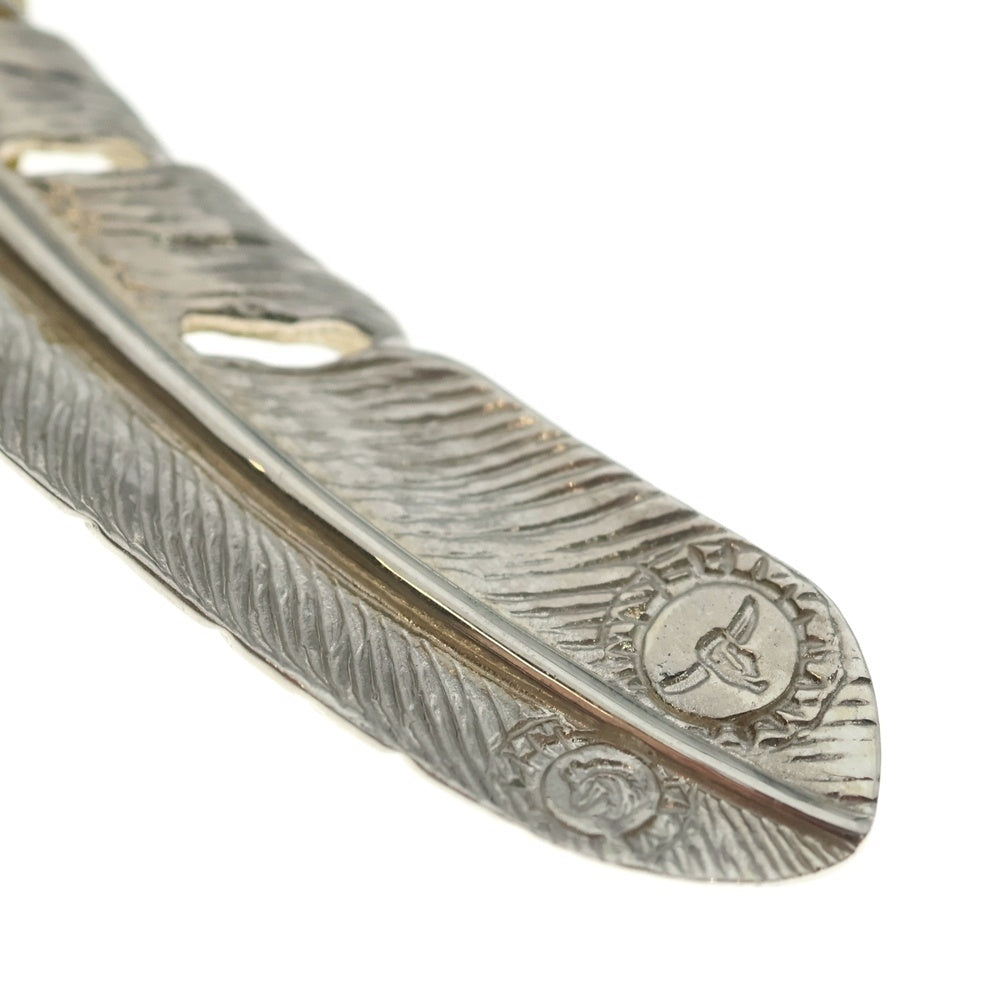 TADY & KING(タディアンドキング) K18特大ハートフェザー ペンダントトップ 左向き シルバー