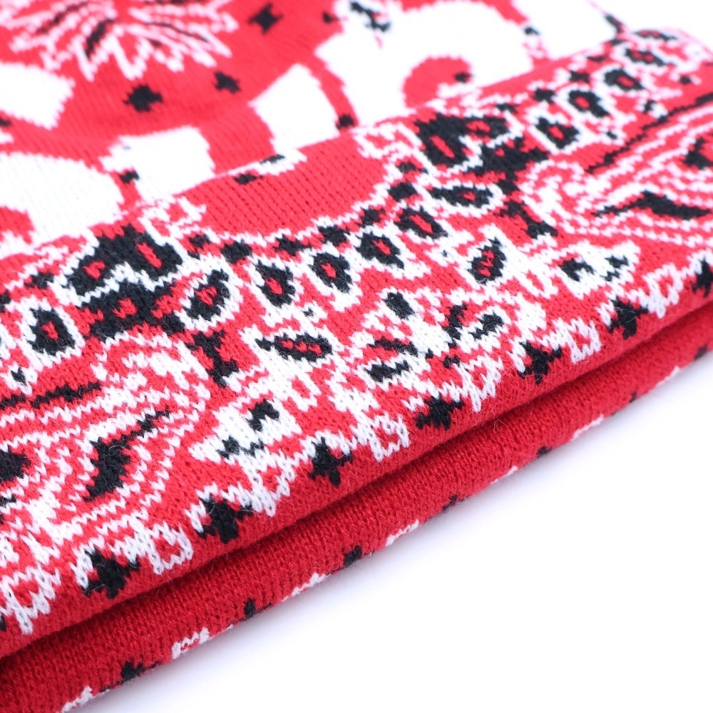 SUPREME(シュプリーム) 24AW Bandana Big Logo Beanie バンダナビッグボックスロゴ ニット帽 レッド