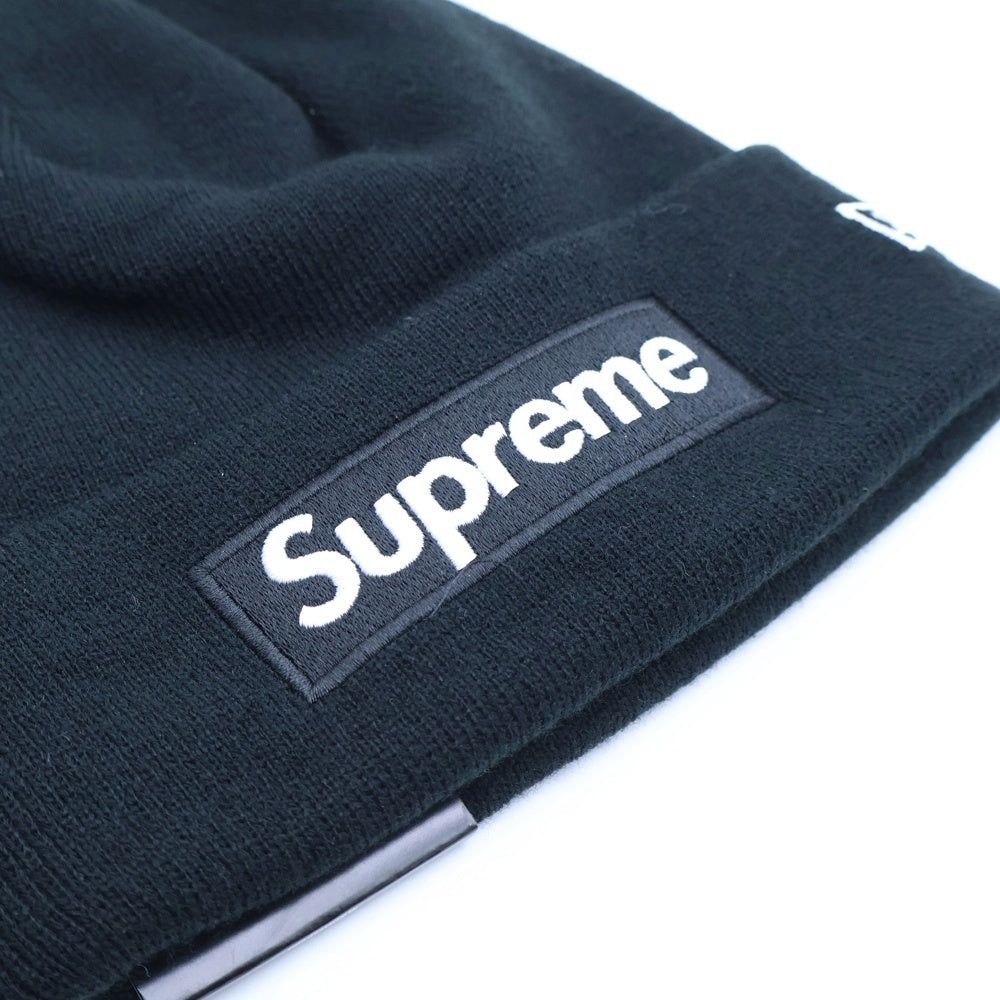 SUPREME(シュプリーム) 24AW ×New Era Box Logo Beanie ニューエラ ボックスロゴ ビーニー ニット帽 帽子 ブラック