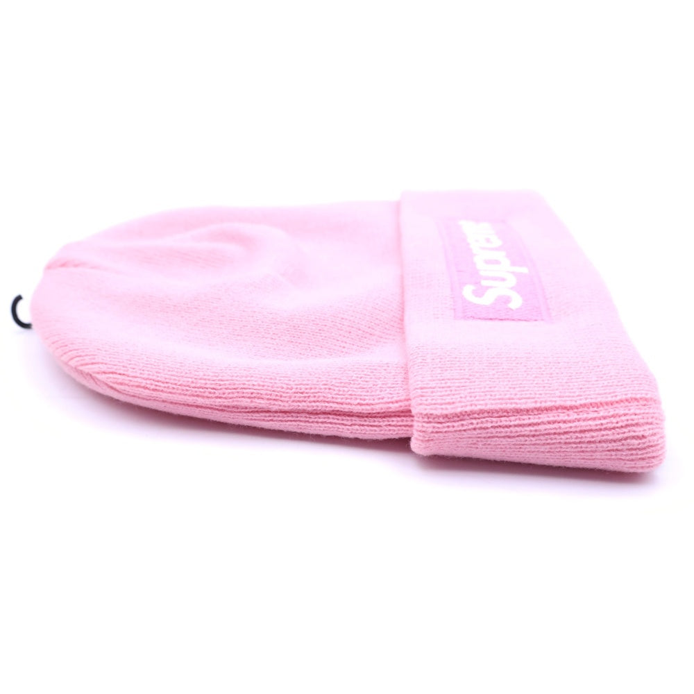 SUPREME(シュプリーム) 24AW ×New Era Box Logo Beanie ニューエラ ボックスロゴ ビーニー ニット帽 帽子 ピンク