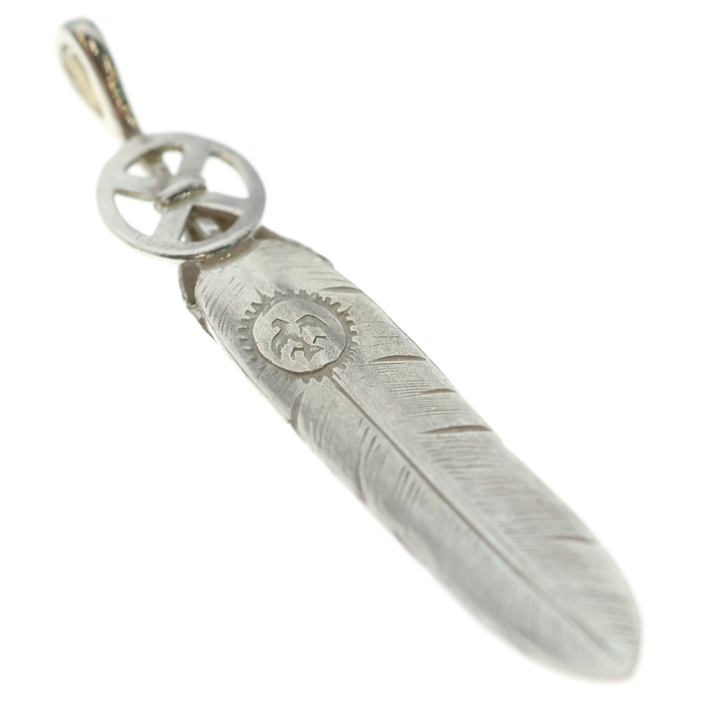 goro's(ゴローズ) (新品)SVハートホイールフェザー大 ペンダントトップ シルバー BGA052