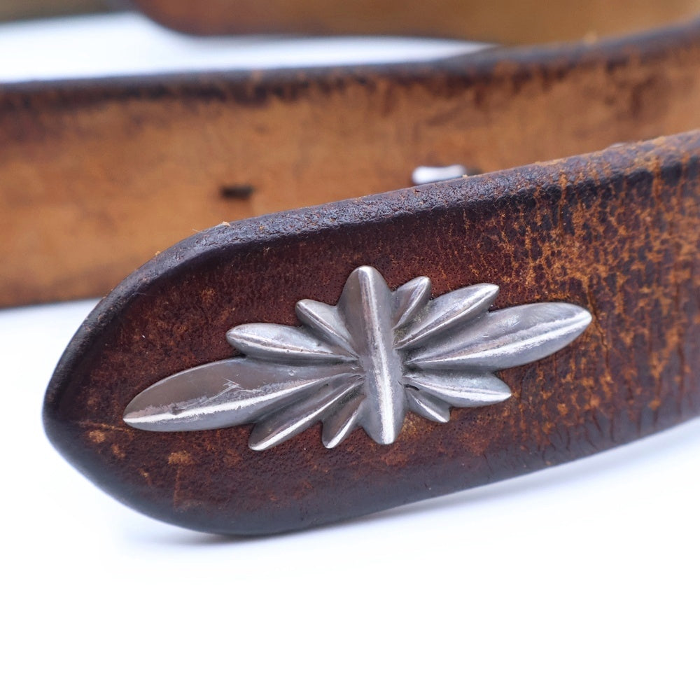 goro's(ゴローズ) 固定式小イーグルバックルベルト シルバーゴールド