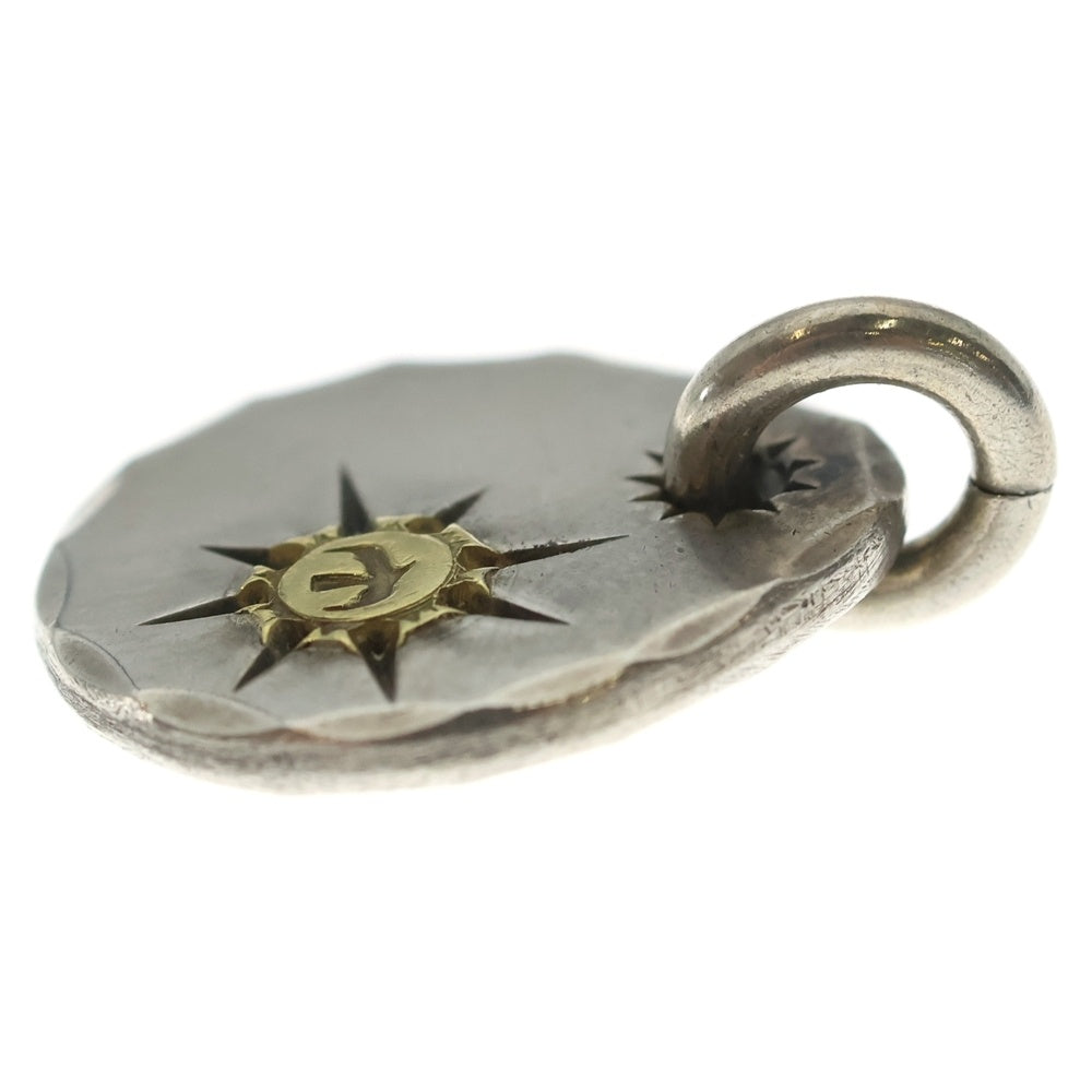 goro's(ゴローズ) 印台ズレ たたきメタル 小 ペンダントトップ シルバー/ゴールド BGA069