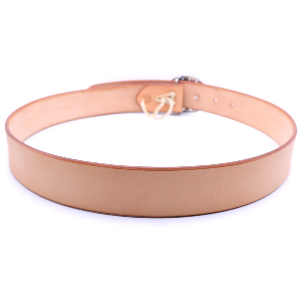 goro's(ゴローズ) 3.5cm K18付き特大コンチョバックルベルト ブラウン/シルバー