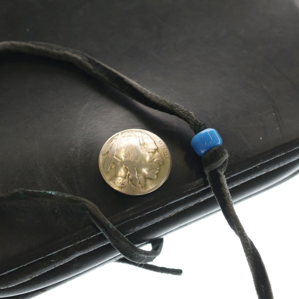 goro's(ゴローズ) コンチョ付きメディスン腰掛けバッグ ウエストバッグ ブラック レディース