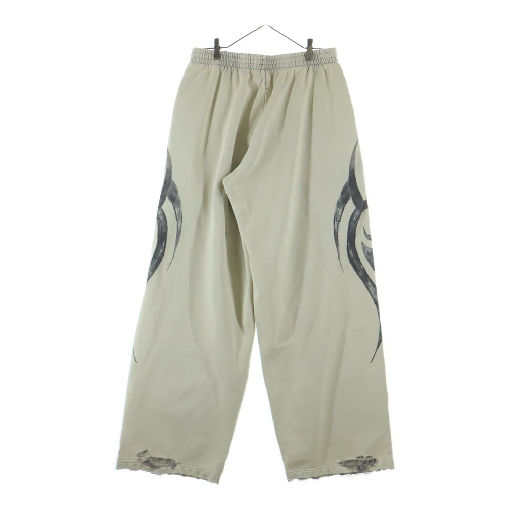 BALENCIAGA(バレンシアガ) 24AW Y2K Baggy Sweatpants トライバルバギースウェットパンツ 803266 TRVG2 ベージュ