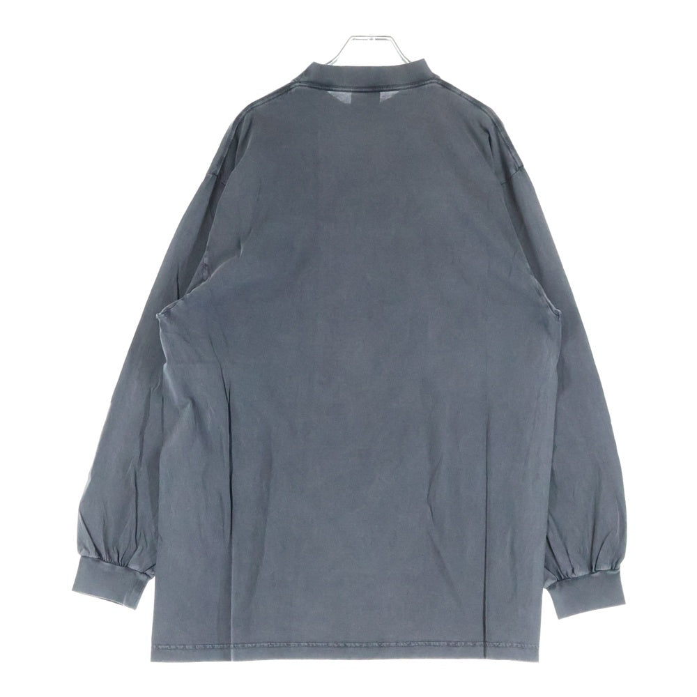 BALENCIAGA(バレンシアガ) 25SS Tbilisi Large fit T-Shirt ユーズド加工ラージフィットプリント長袖Tシャツ 819022 TRVQ7 グレー