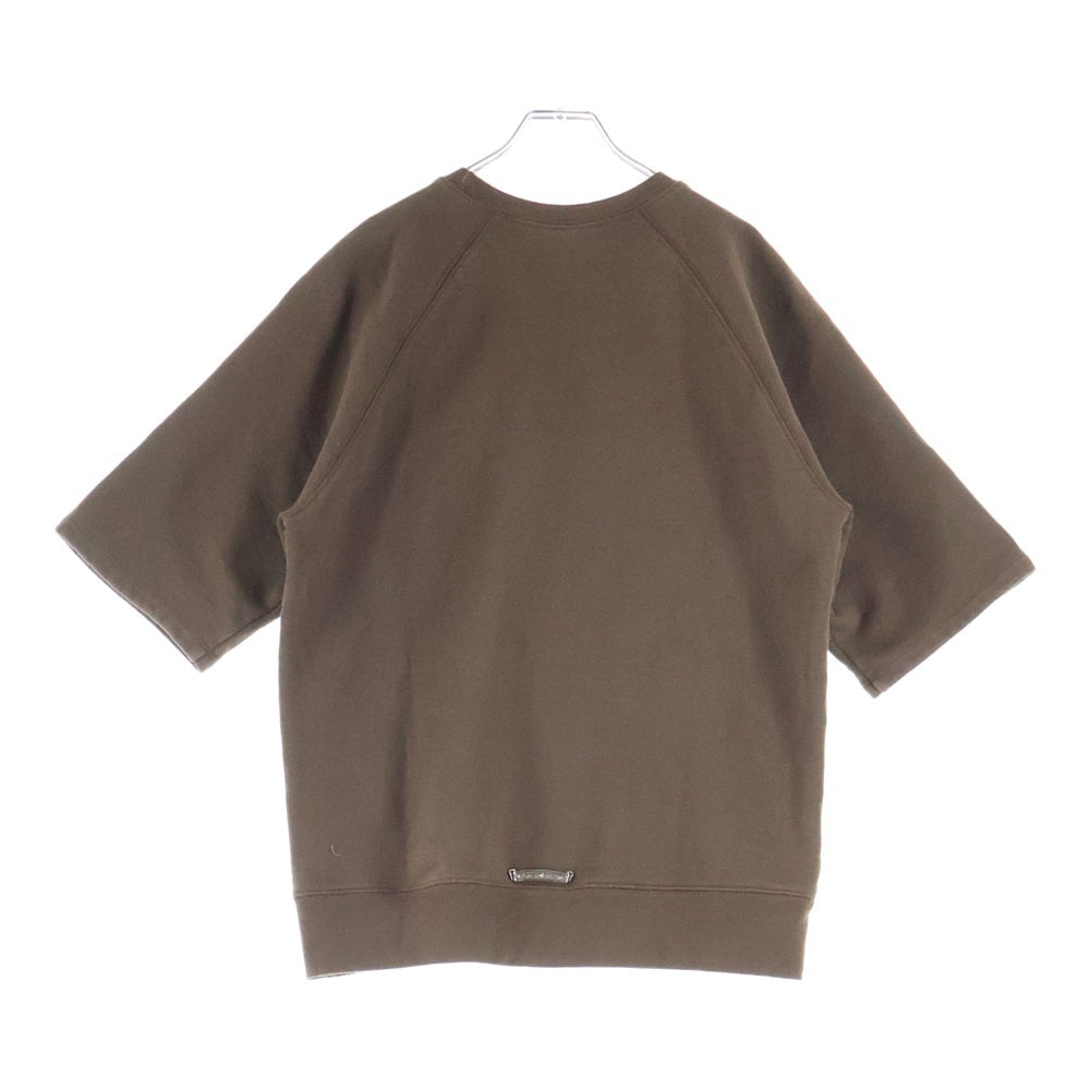 CHROME HEARTS(クロムハーツ) Y NOT SLO RIDE 胸CH刺繍半袖スウェット半袖Tシャツ ブラウン