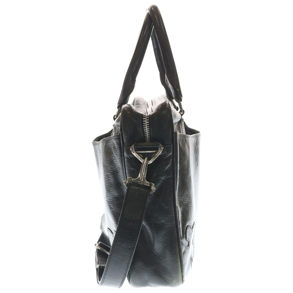 CHROME HEARTS(クロムハーツ) BRF CLL TRBK STRP レザーブリーフショルダーバッグ ブラック