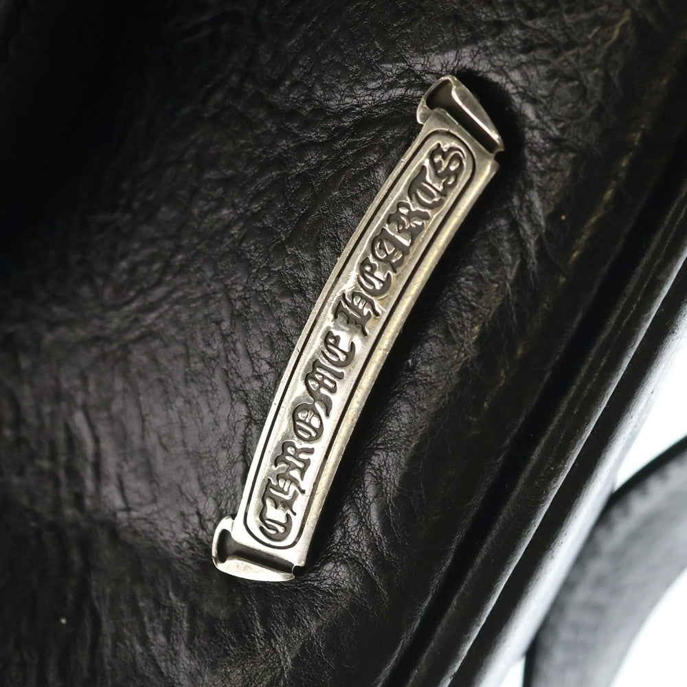 CHROME HEARTS(クロムハーツ) BRF CLL TRBK STRP レザーブリーフショルダーバッグ ブラック