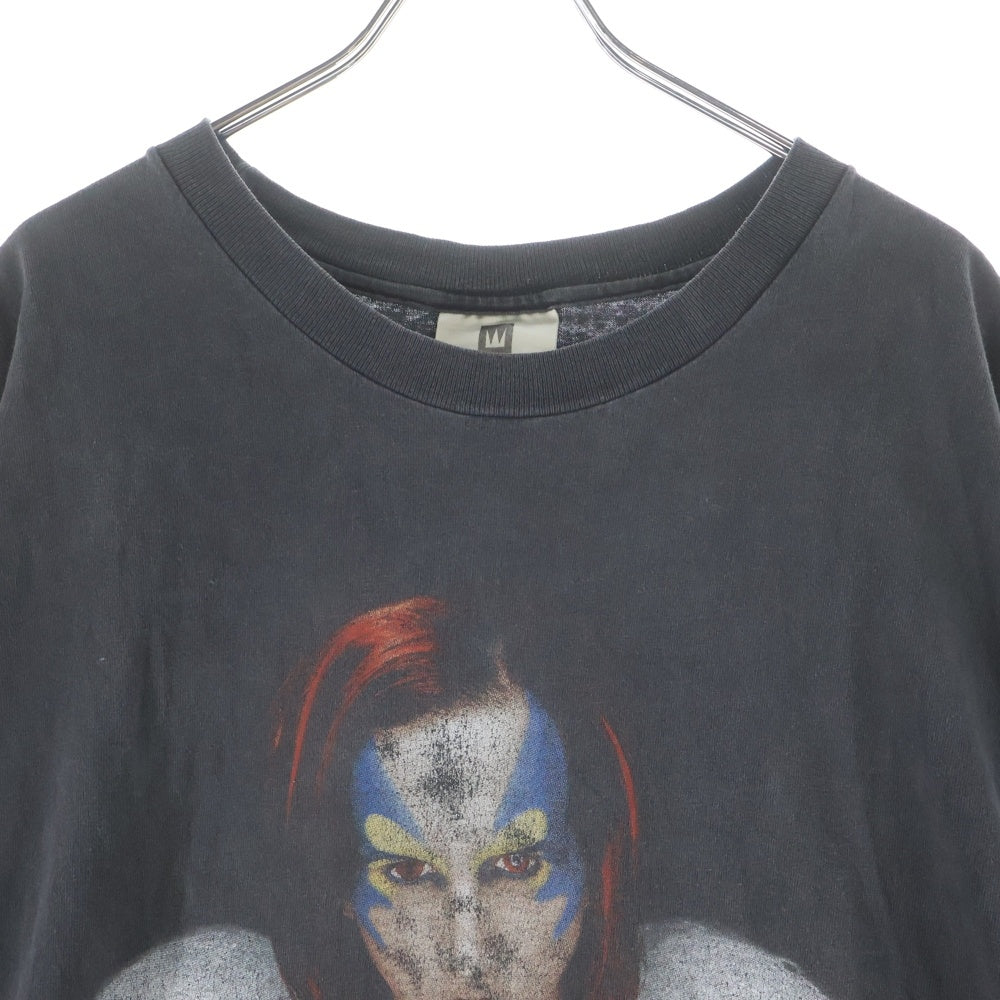VINTAGE(ヴィンテージ) 90s MARILYN MANSON OMEGA AND THE MECHANICAL ANIMALS Rock Is Dead マリリンマンソン 両面プリント半袖Tシャツ カットソー ブラック