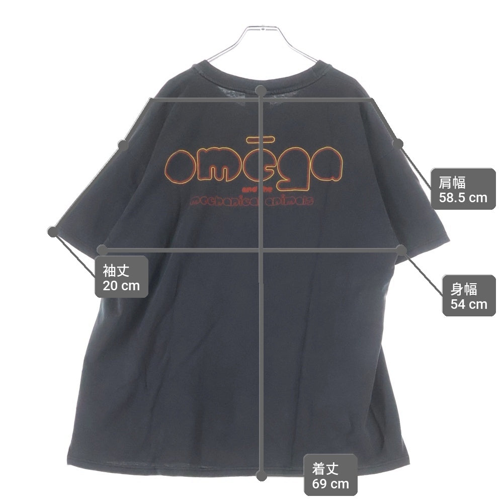 VINTAGE(ヴィンテージ) 90s MARILYN MANSON OMEGA AND THE MECHANICAL ANIMALS Rock Is Dead マリリンマンソン 両面プリント半袖Tシャツ カットソー ブラック