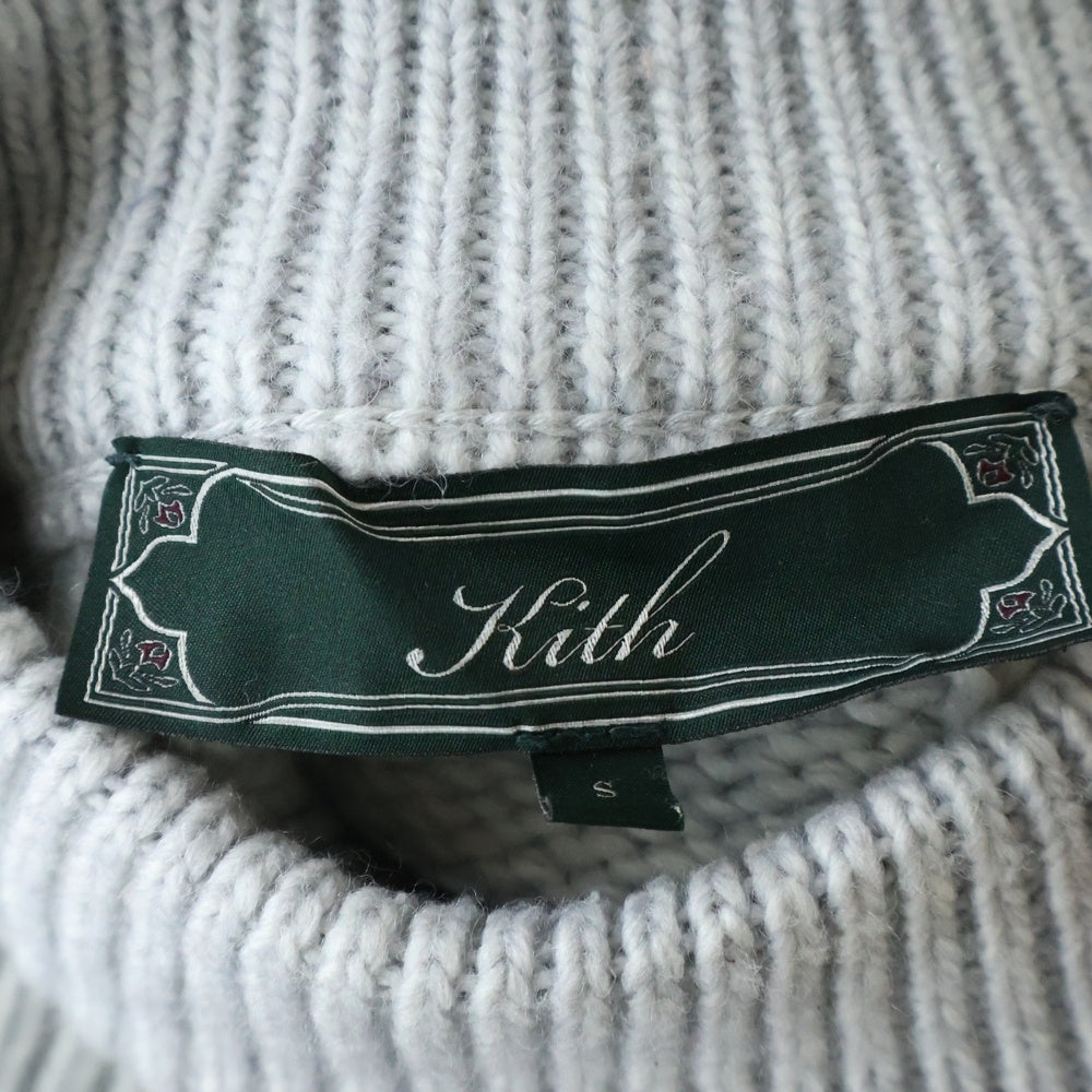 KITH(キス) Davidson Mockneck デイビッドソンモックネックニットセーター グレー
