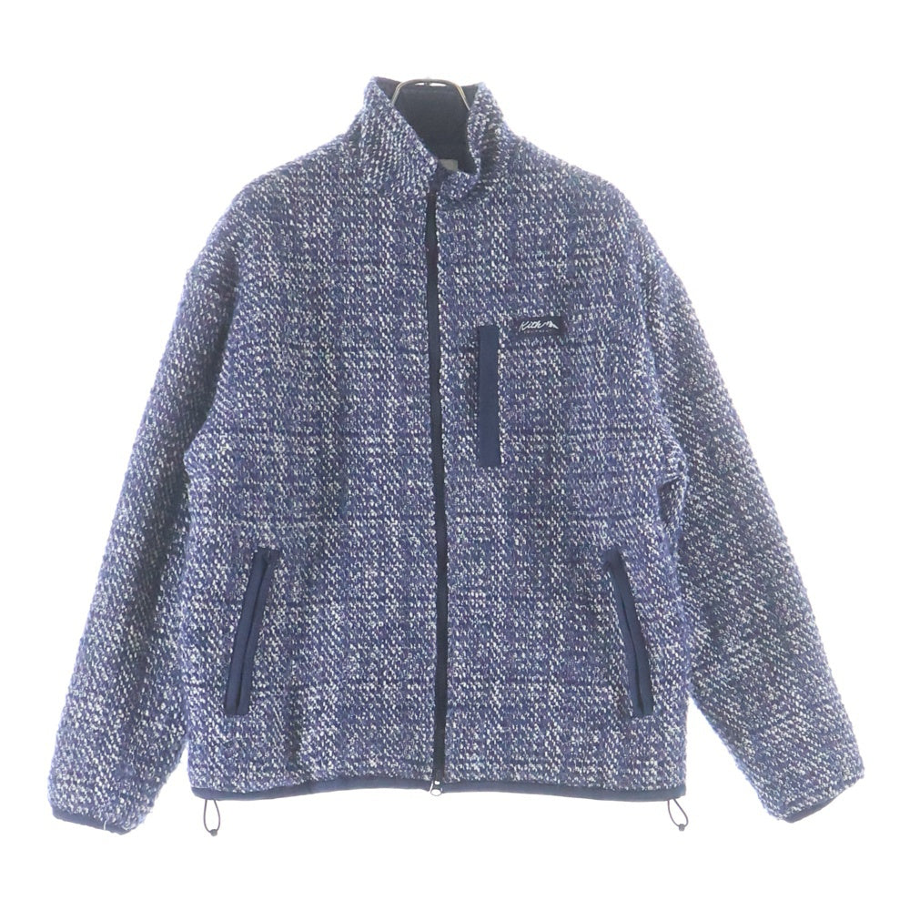 KITH(キス) Textured Tweed Claremont Full Zip テキストツイードフルジップジャケット ネイビー