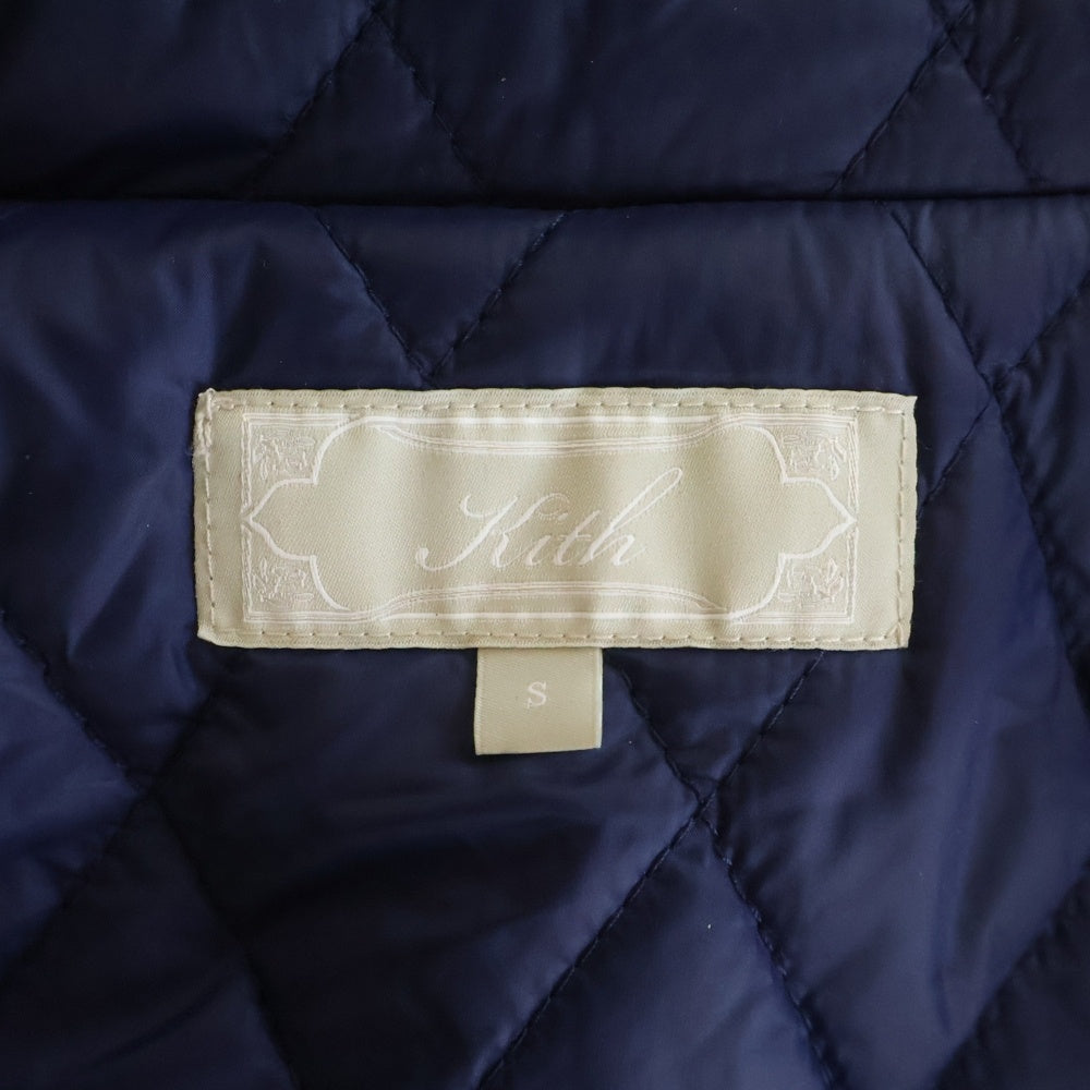 KITH(キス) Textured Tweed Claremont Full Zip テキストツイードフルジップジャケット ネイビー